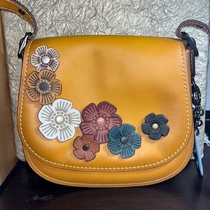 Brand New RARE without Tags Coach Crossbody Purse with Tea Rose